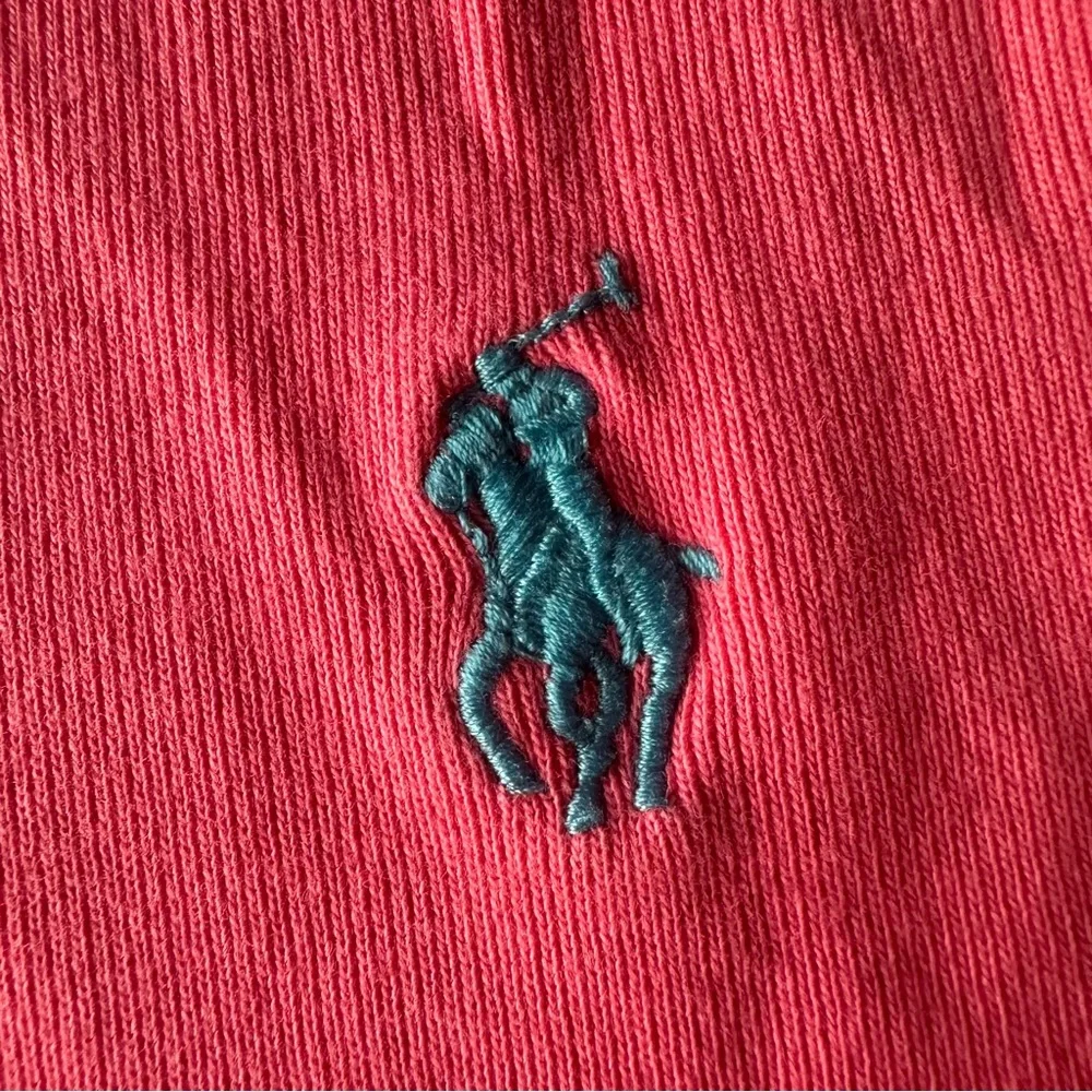 Ralph Lauren Sport Pink Pony Logo Tee Coral Short Sleeve Size L Youth
